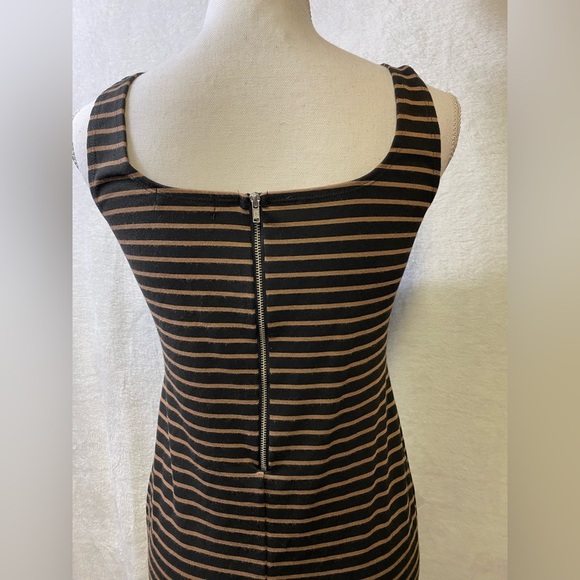 Popular Basics striped tank Bodycon dress women’s size L - Picture 6 of 14